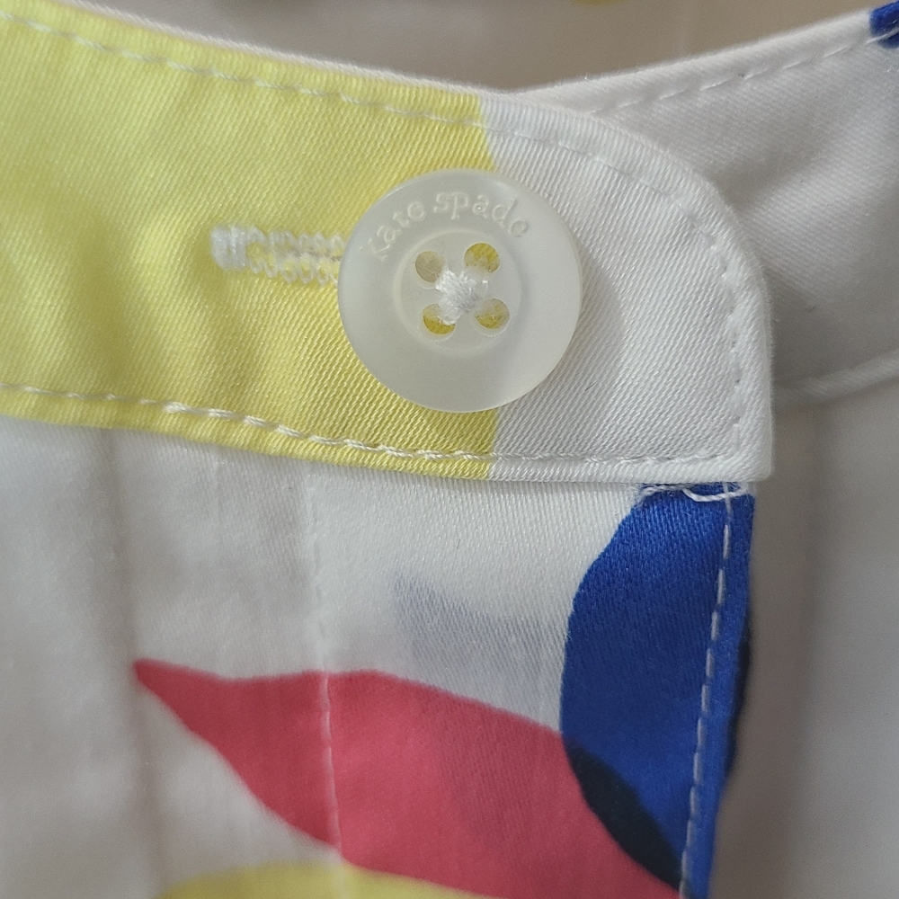 Kate Spade Lemon Zest Stretch Cotton Sleeveless Shirtdress Sz S NWT - Picture 9 of 16